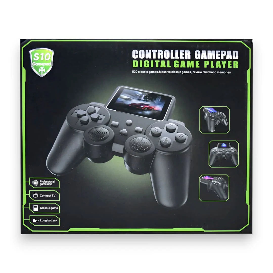 S10 Mini Portable Retro Game Console – Handheld Game Pad with 520 Built-in Games