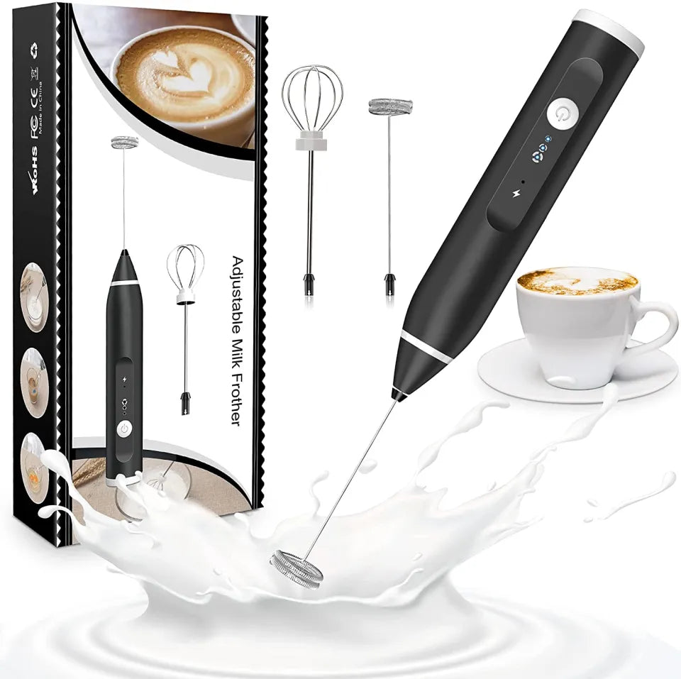 Coffee & Milk Frothe-Automatic 2-in-1 USB Rechargeable