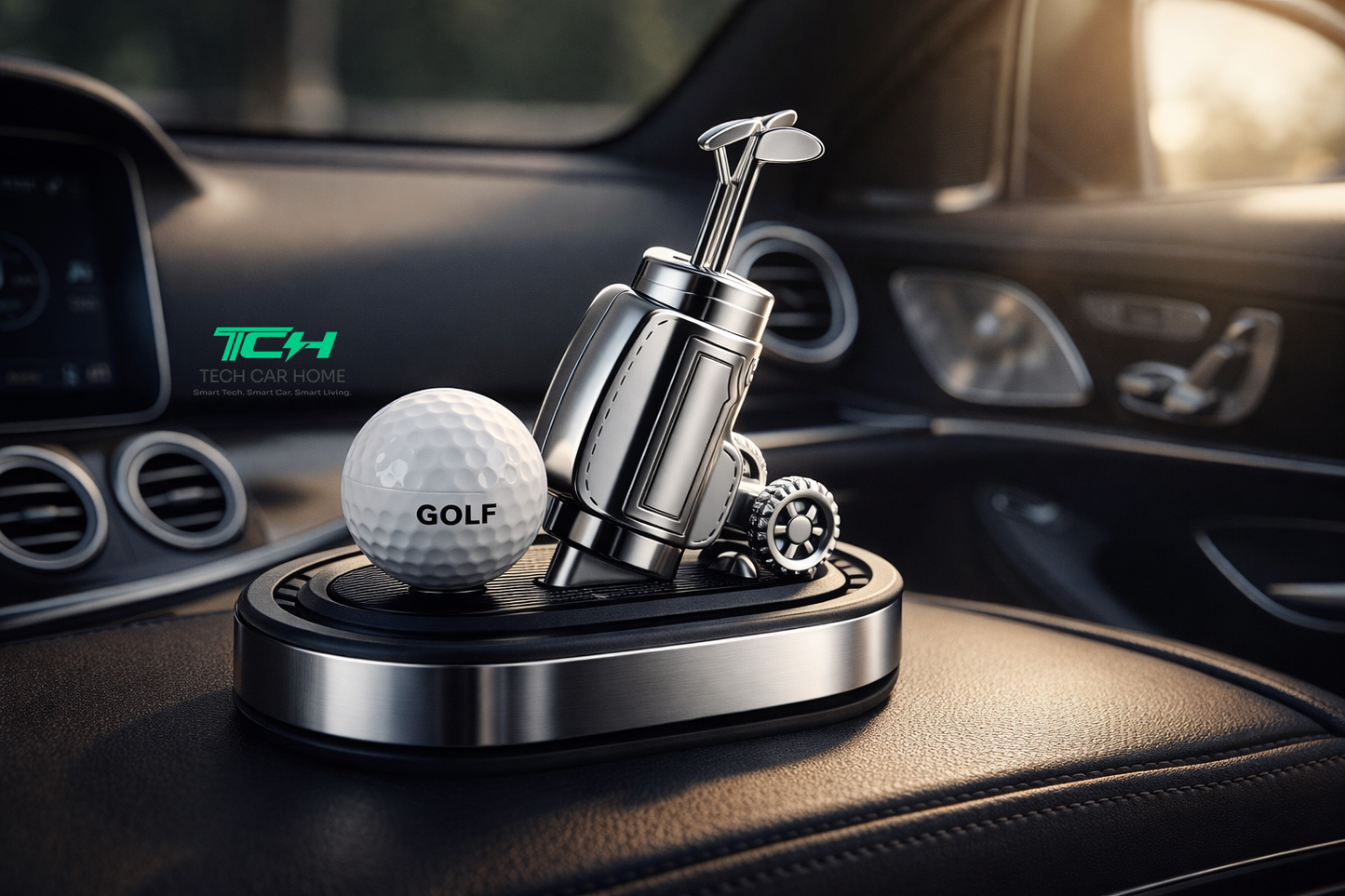 Solar Perfume Golf Edition – Luxury Dashboard Air Freshener