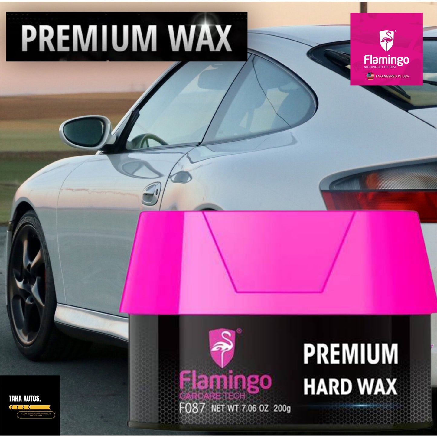 Flamingo Premium Hard Wax 200g – High Gloss Car Polish