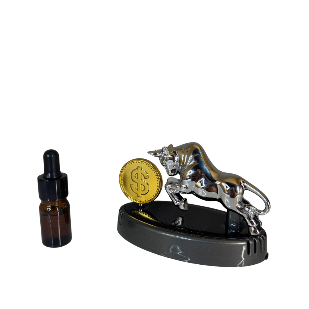 Solar Bull Car Perfume Diffuser – Rotating Dashboard Freshener