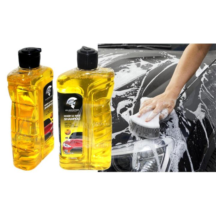 Gladiator Wash & Wax Shampoo 450ml – Clean & Shine in One Step