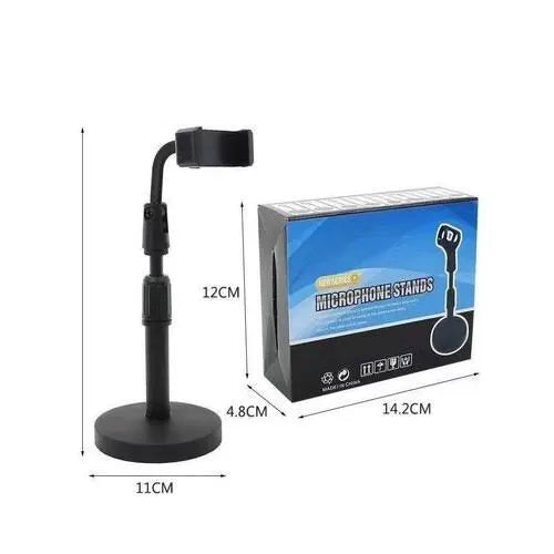 Durable Metal Microphone Stand with Secure Base