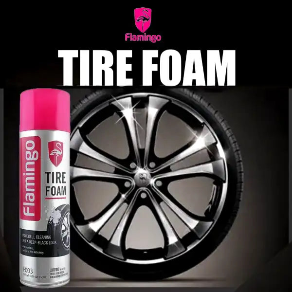 Flamingo Tire Foam – foaming tire gloss and protectant spray from TechCarHome