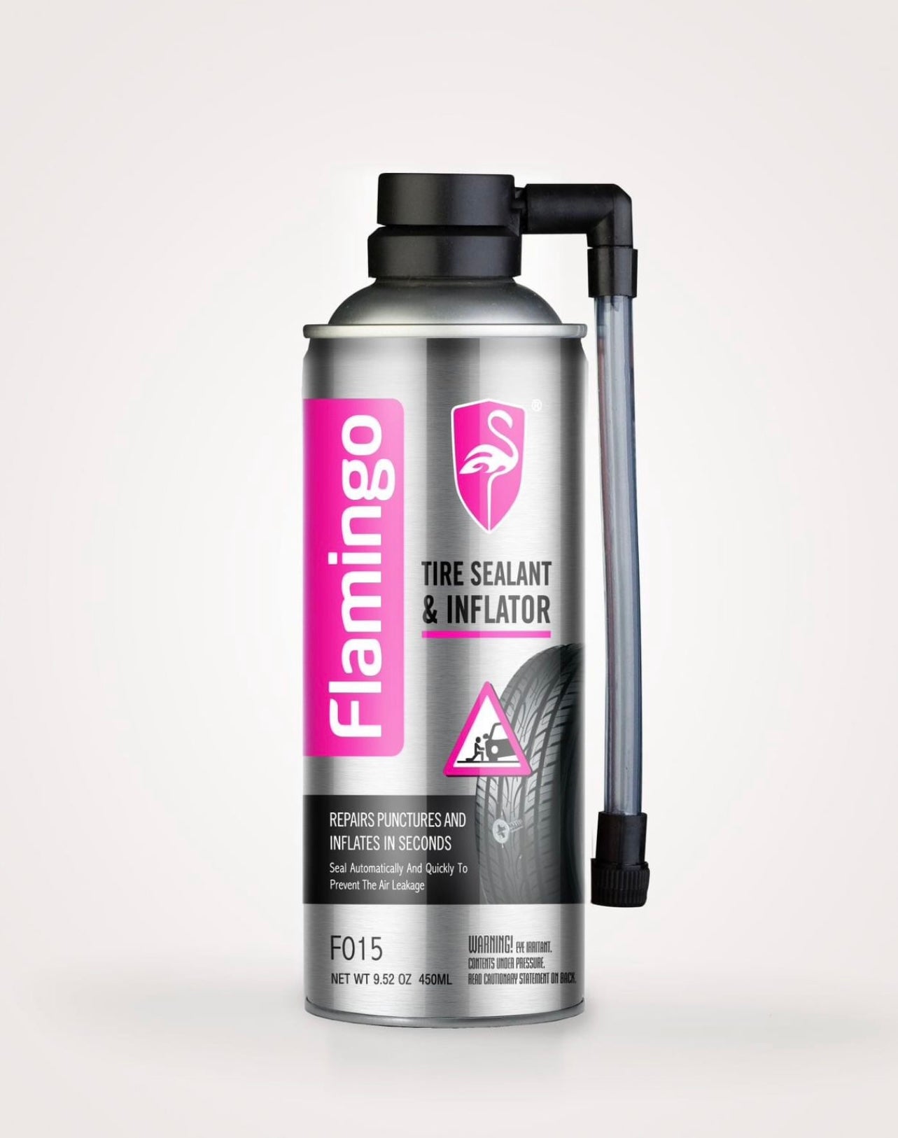 Flamingo Tire Sealant & Inflator spray can – emergency tire repair by TechCarHome