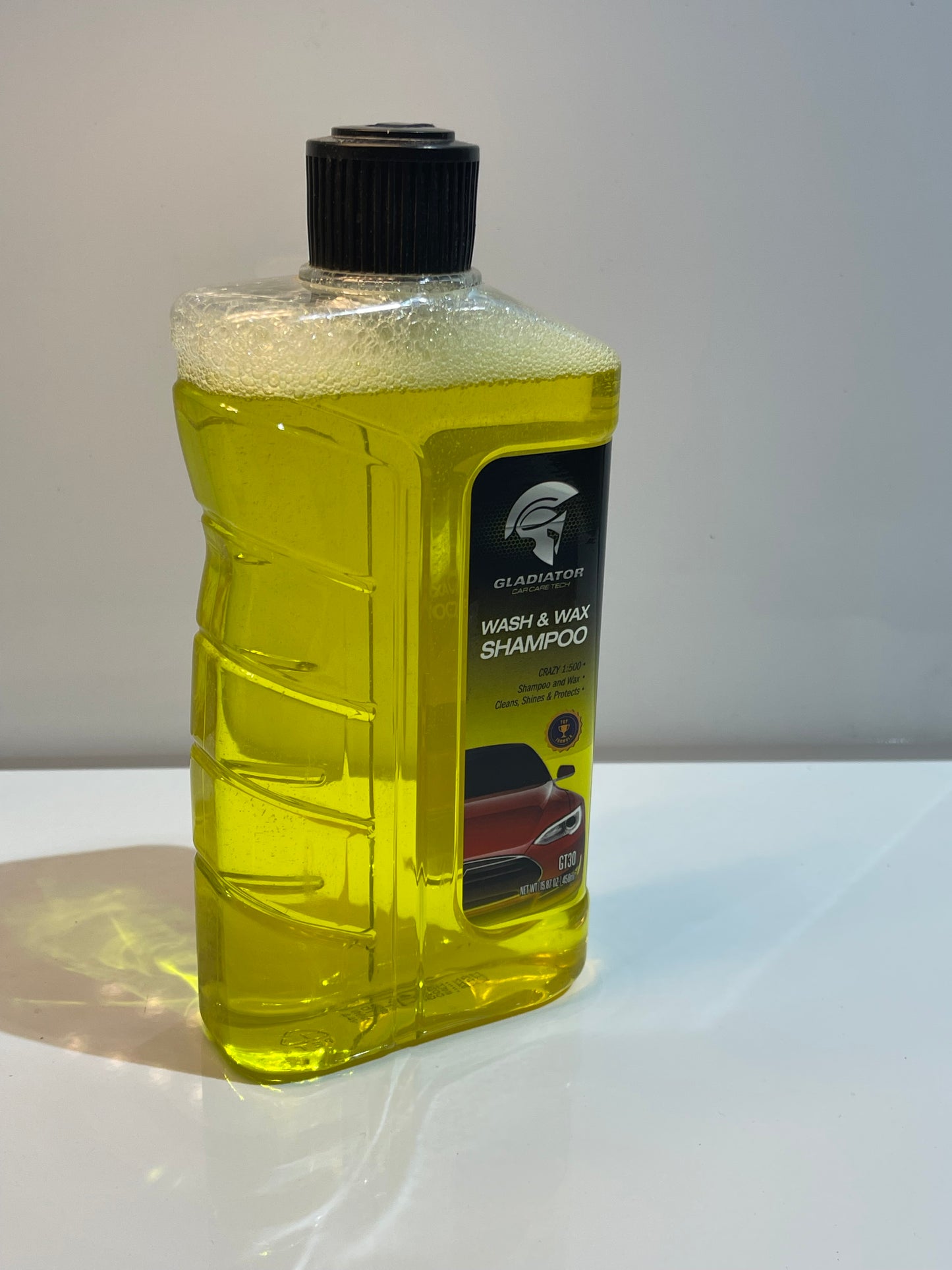 Gladiator Wash & Wax Shampoo 450ml – Clean & Shine in One Step