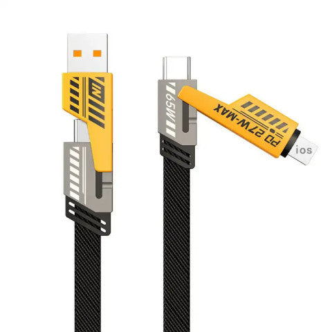 (orignal) 4 in 1 65W -Fast Charging- USB To Type C PD Cable - Fast Charging