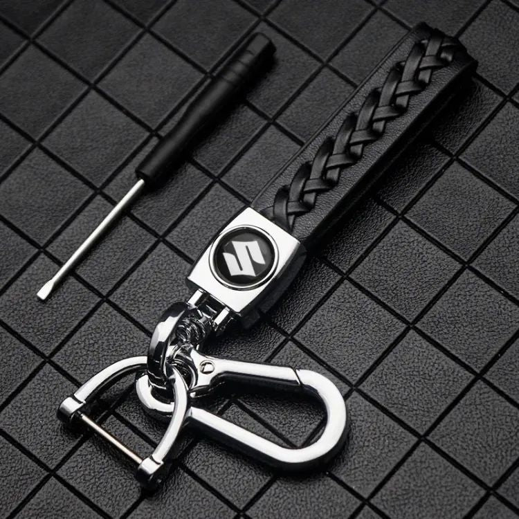 Leather Braided Keychain – Suzuki by Techcarhme.com