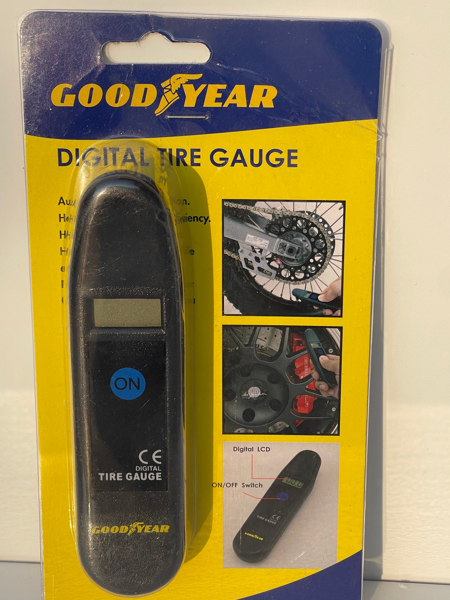 Portable LCD Digital Tire Pressure Gauge – LED Display for Easy Readings