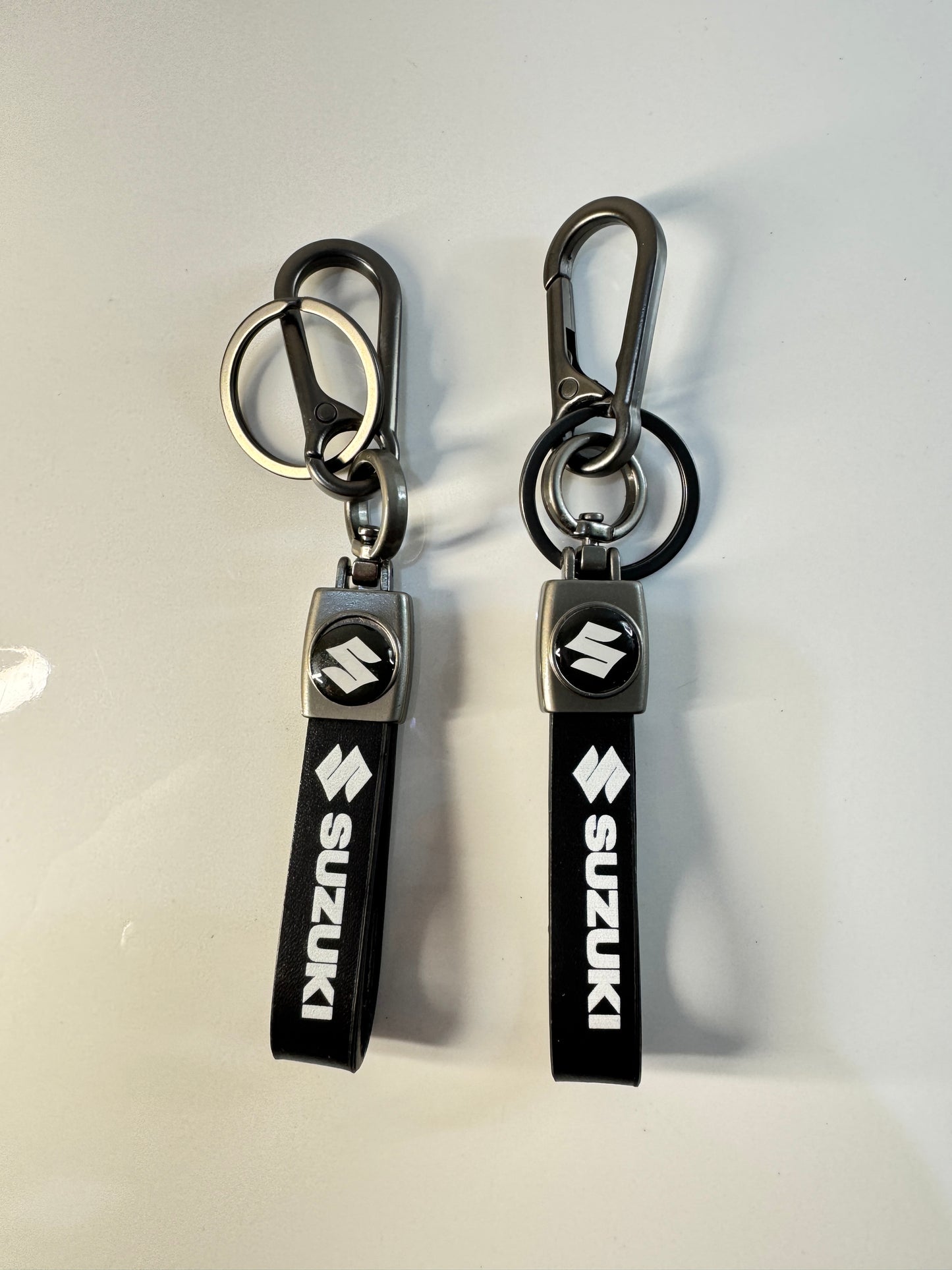 Set of 2 Premium Double Logo Keychains – Sleek Design for Honda, Toyota & Suzuki – Tech Car Home Pakistan