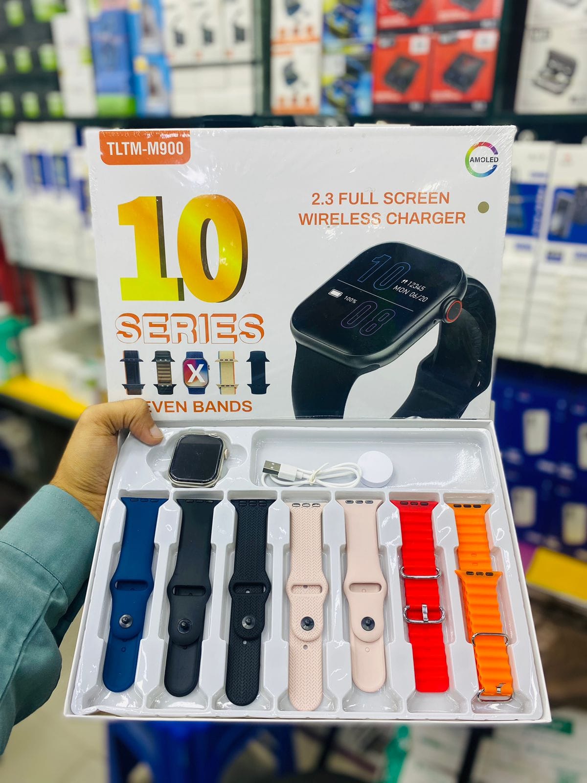 TLTM-M900 Smart Watch with Seven Interchangeable Bands