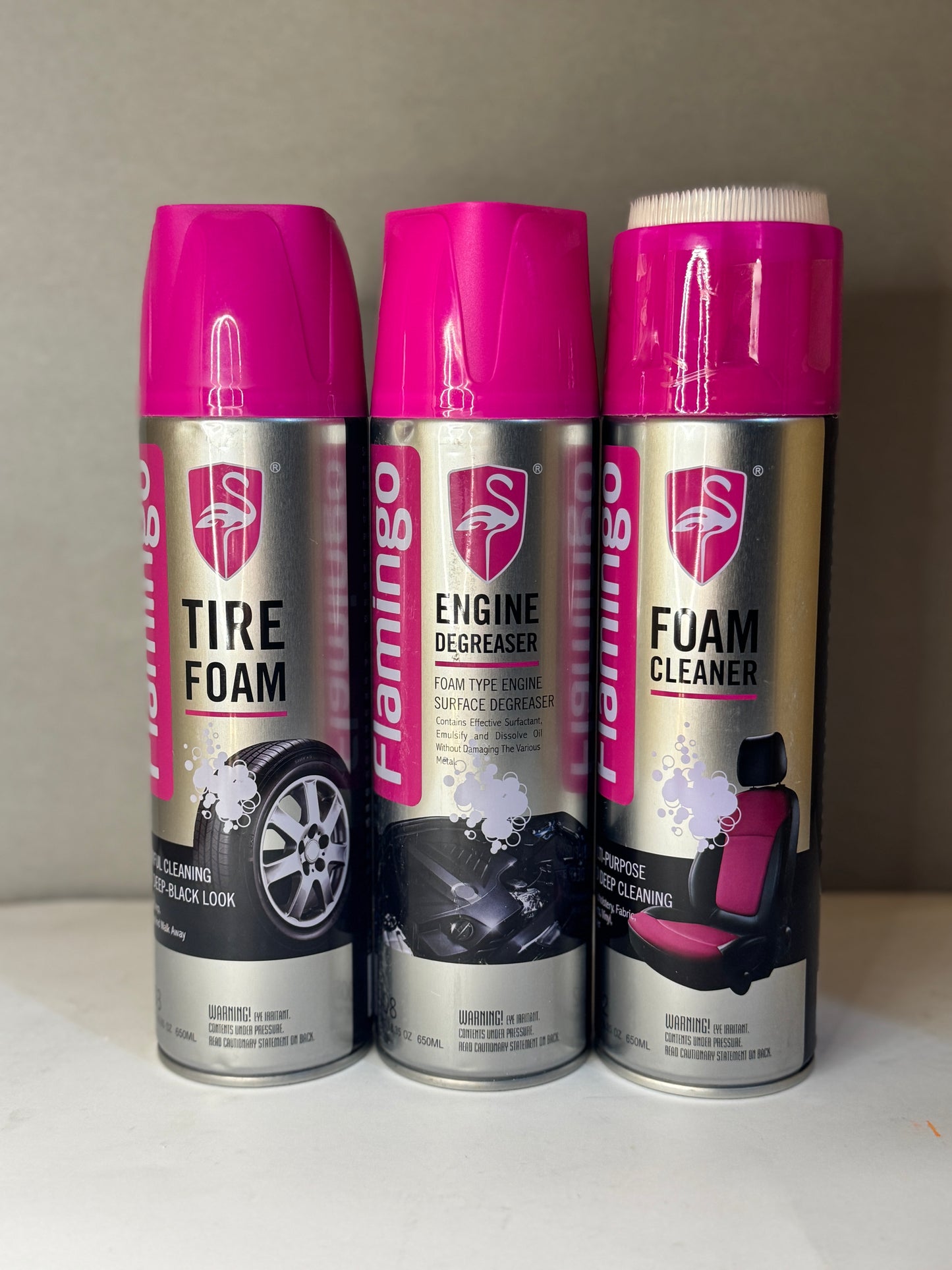 TechCarHome Flamingo Foam Cleaner – Multi-Purpose Interior Cleaner