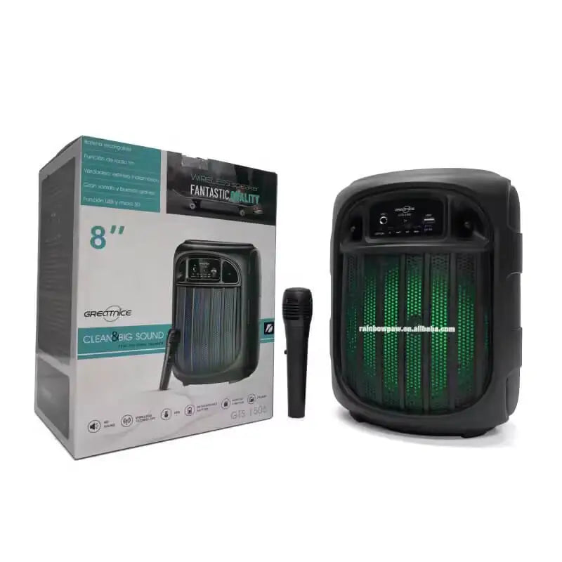 GTS 1506 Wireless Speaker – 8-Inch Speaker, High Quality Sound, Mic & Long Battery Life