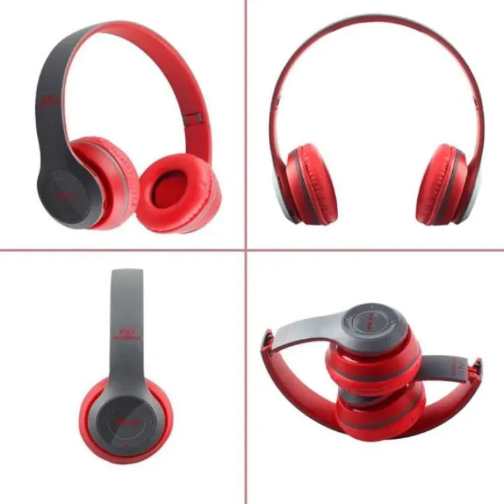 P47 wireless headphones for music and calls on the go