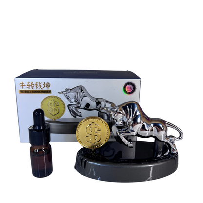 Solar Bull Car Perfume Diffuser – Rotating Dashboard Freshener