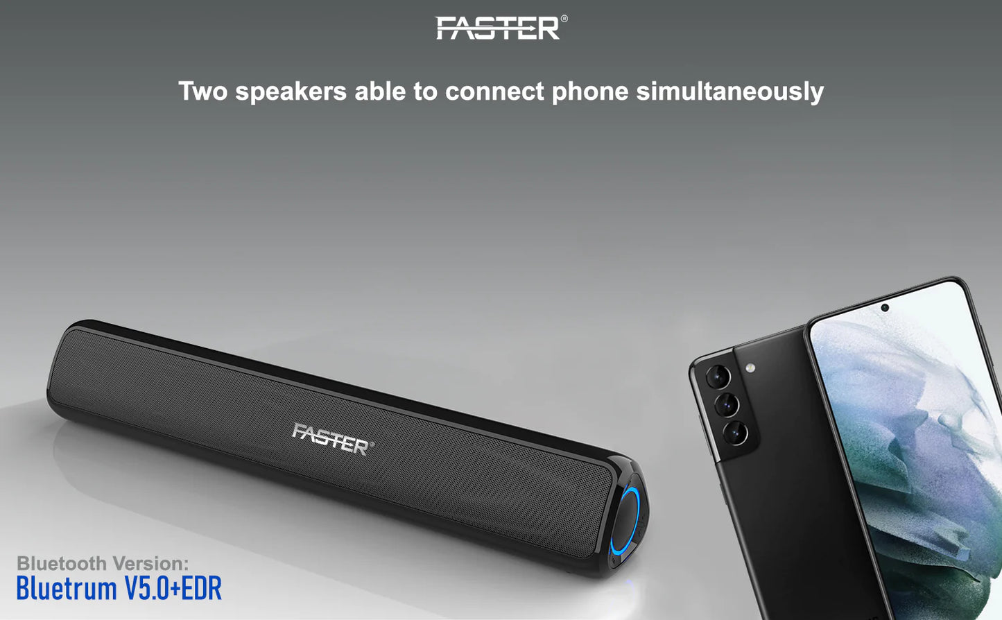 FASTER Z10 SOUNDBAR WIRELESS SPEAKER - My Store