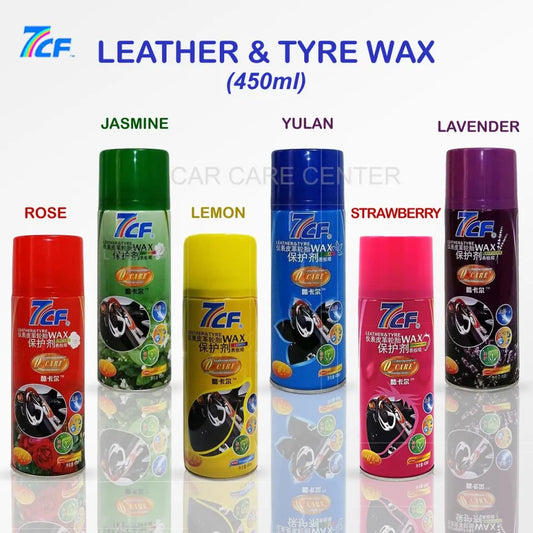 7CF Leather & Tyre Wax, Car Polish, and Dashboard Cleaner