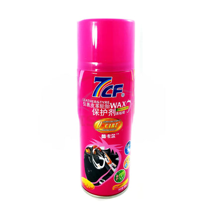 7CF Leather & Tyre Wax, Car Polish, and Dashboard Cleaner