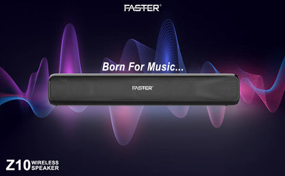 FASTER Z10 SOUNDBAR WIRELESS SPEAKER - My Store