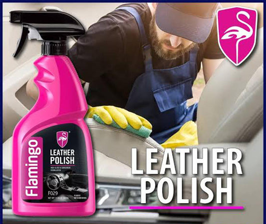 Flamingo Leather Polish 500ml – Clean, Shine & Protect