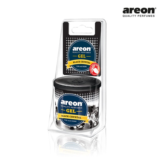 Areon Gel Car Perfume – Black Crystal – Long-Lasting Car Freshener