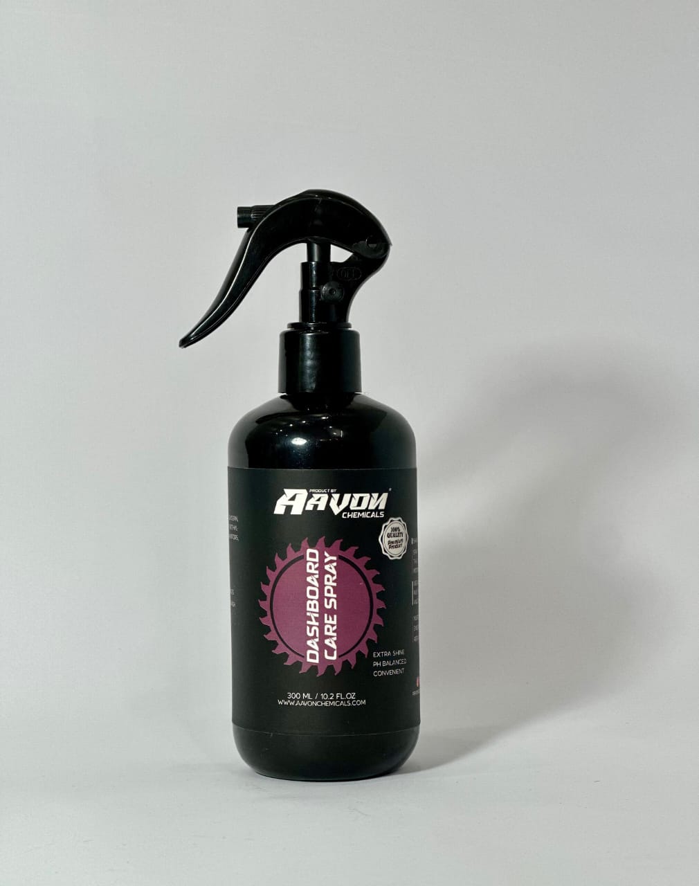 Aavon Chemicals Dashboard Care Spray bottle on a plain white background – available at Tech Car Home