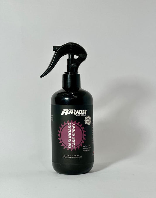 Aavon Chemicals Dashboard Care Spray bottle on a plain white background – available at Tech Car Home