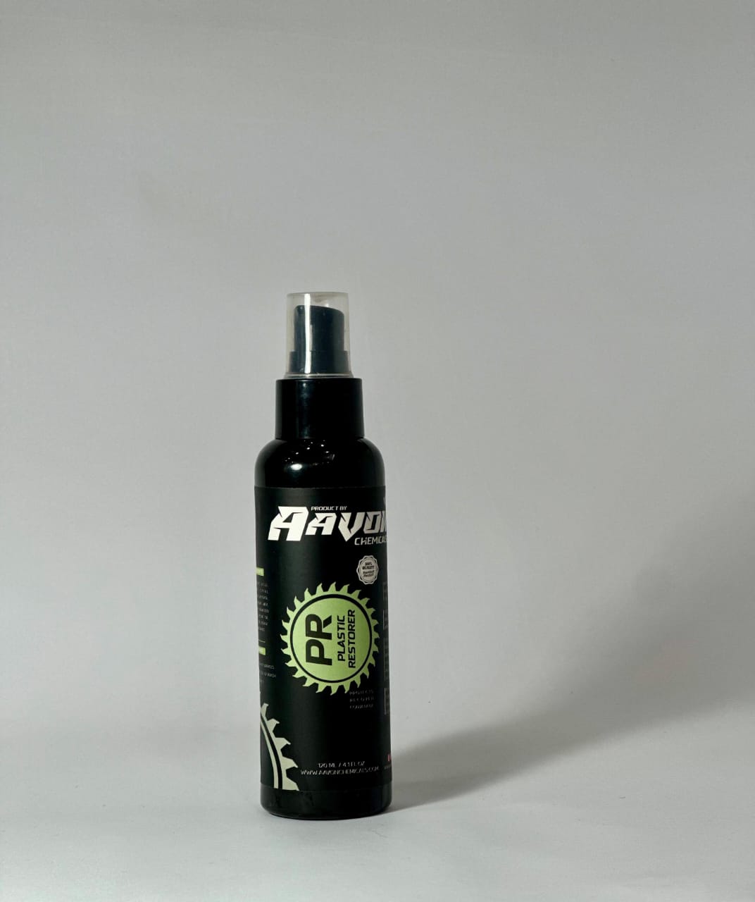 Aavon Chemicals Plastic Restorer bottle on a plain white background – available at Tech Car Home.