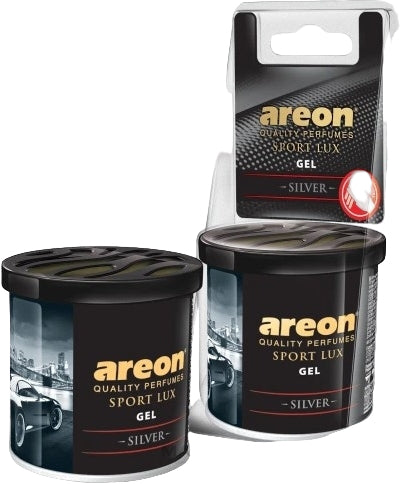 Areon Gel Sport Lux Silver gel perfume for cars
