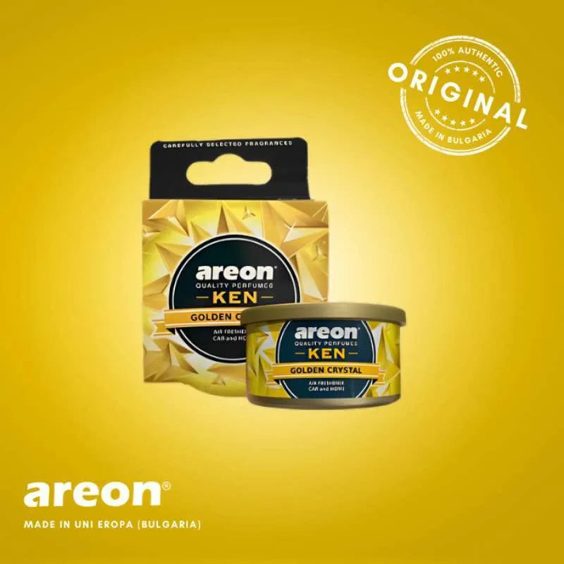 Areon Ken Golden Crystal – stylish and fragrant car air freshener with golden aroma by TechCarHome
