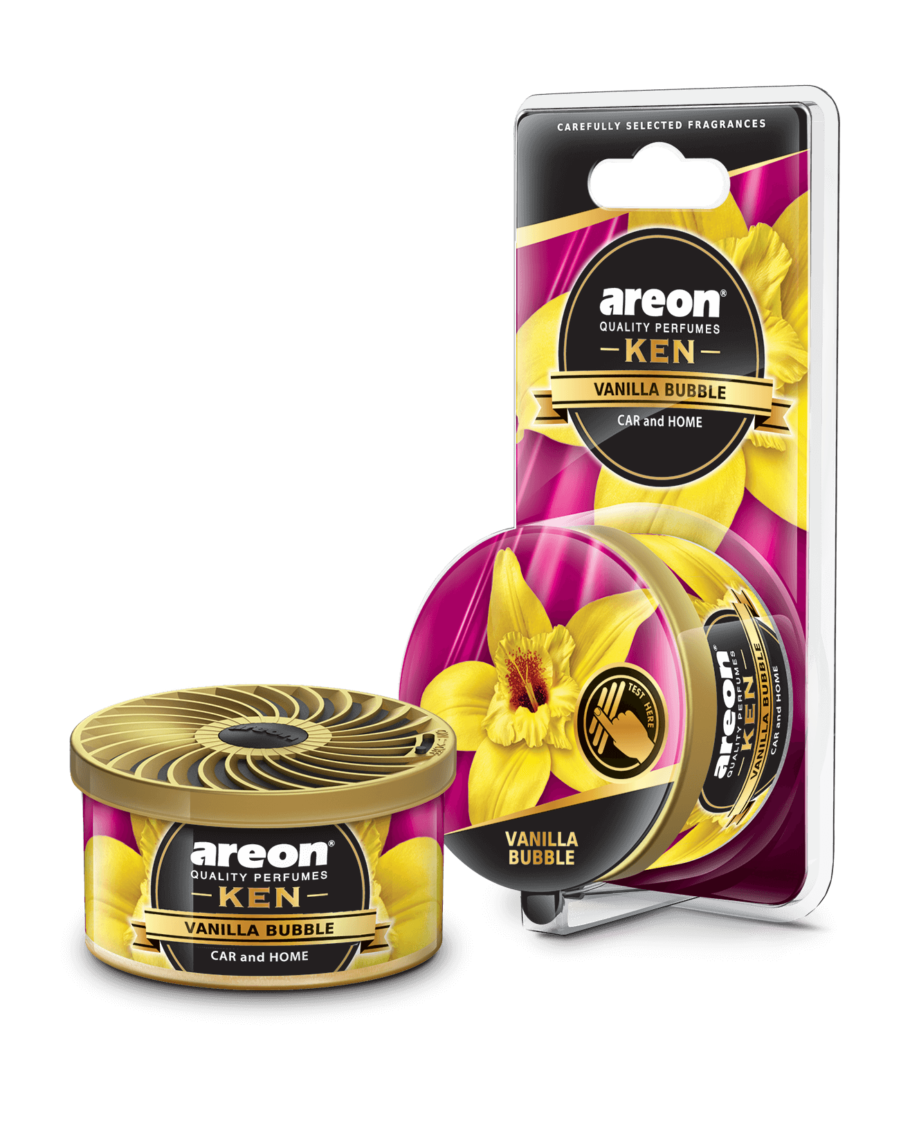 Areon Vanilla Bubble – playful hanging car air freshener with creamy vanilla and candy aroma by TechCarHome
