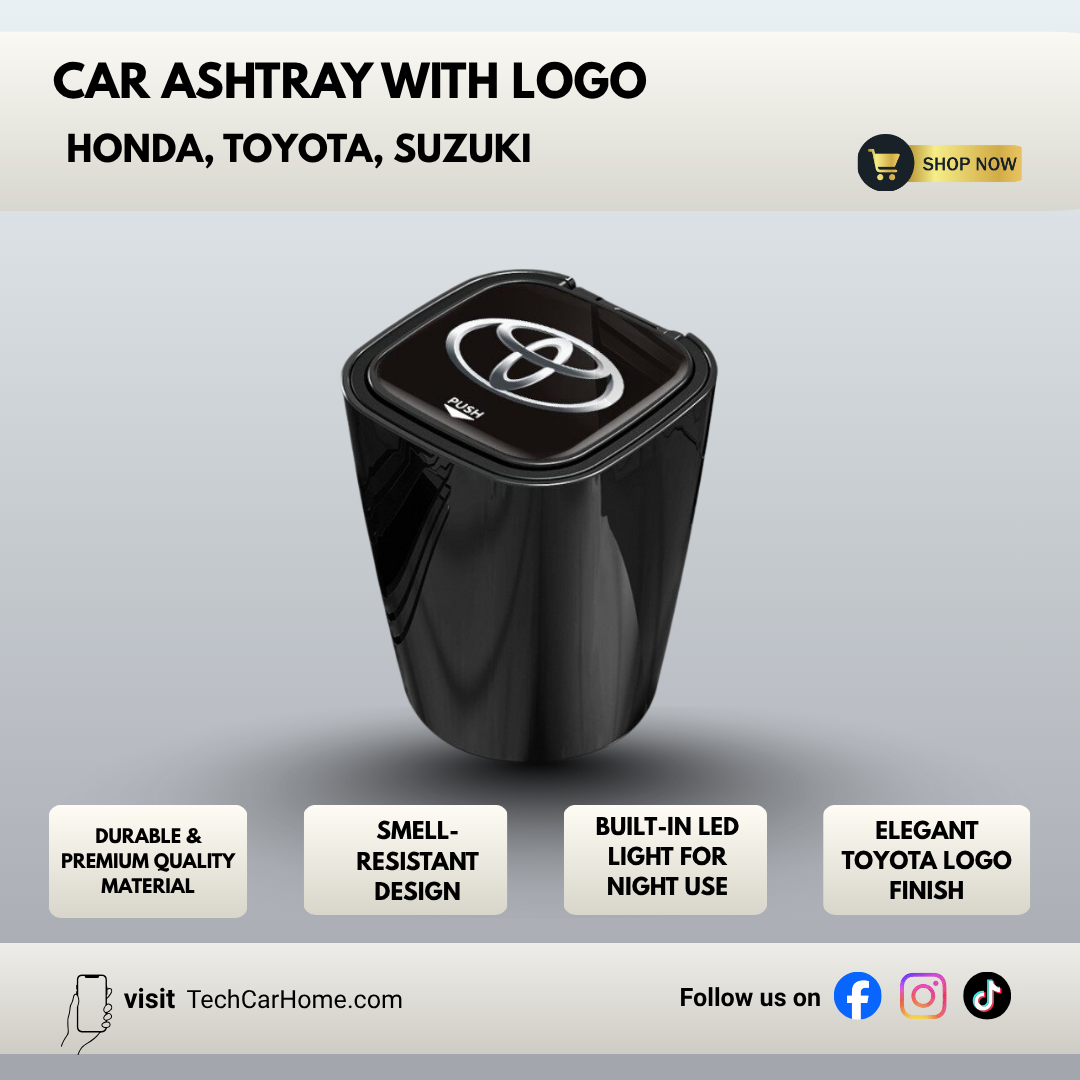 Car Ashtray – TOYOTA LOGO - Premium Quality