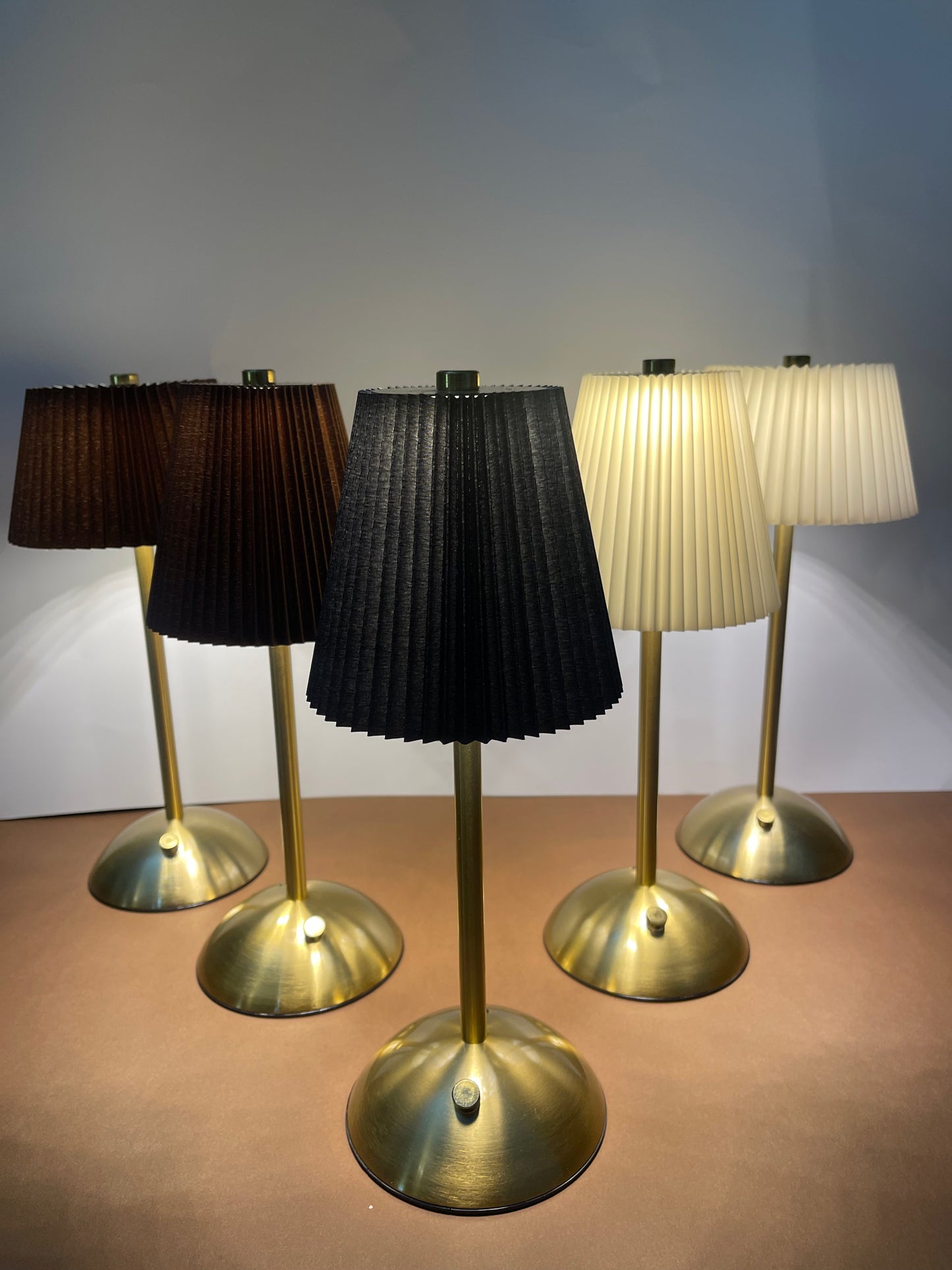 Brown Shade Lamp: A premium table lamp with a warm brown shade, offering a cozy and rustic touch to your interior decor.