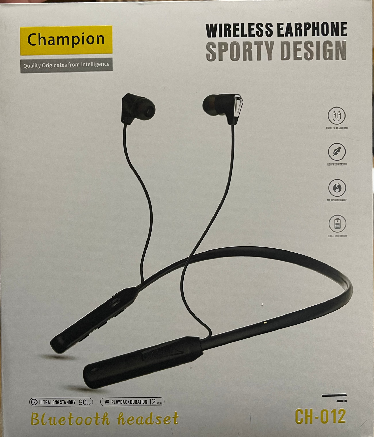 Champion CH-012 Wireless Neckband for Workouts