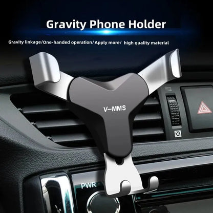 Compact Gravity Car Phone Holder ensuring stable hands-free driving – by TechCarHome.com.