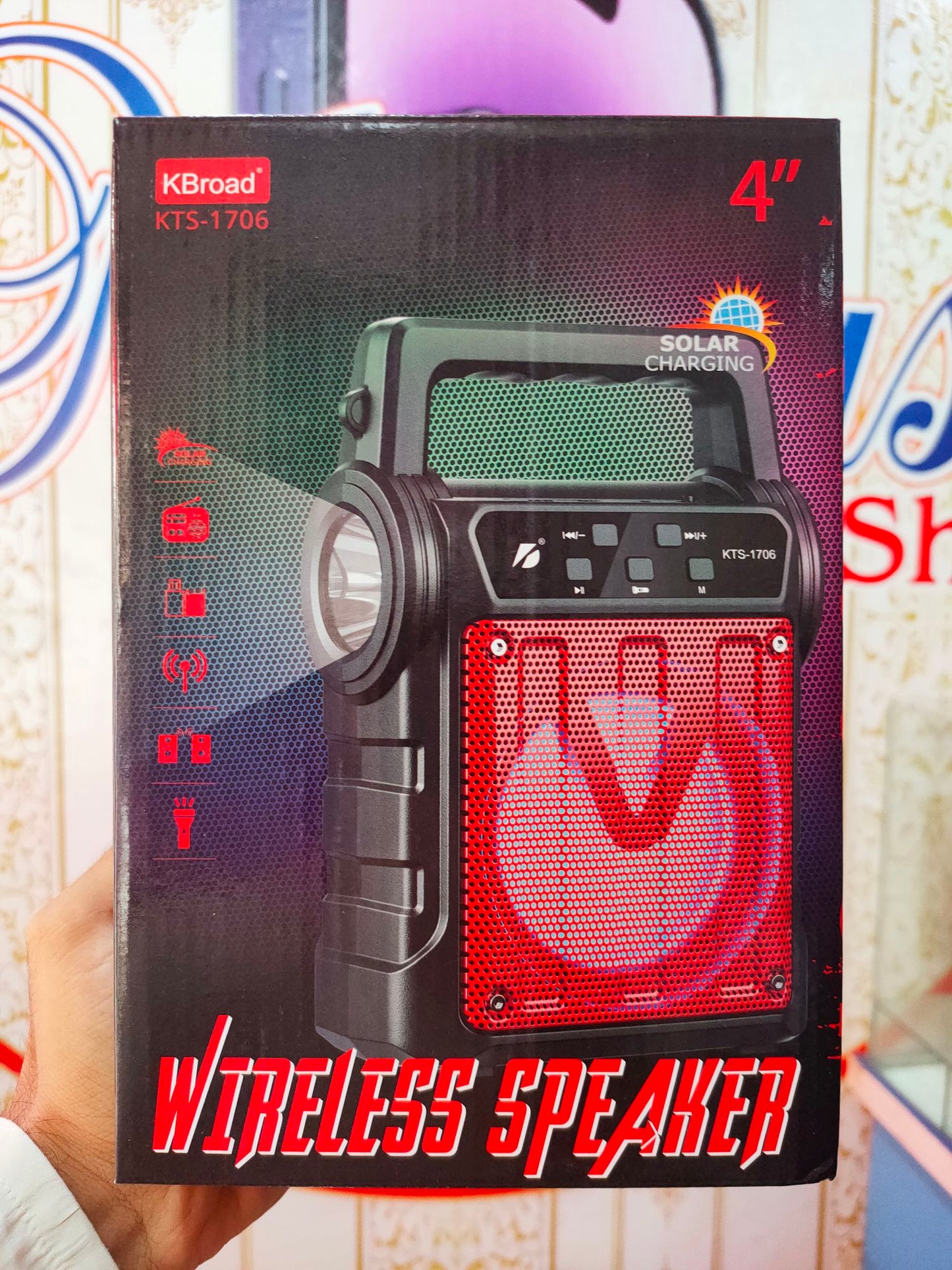 Compact KTS 1706 MP3 Portable with Built-In Flashlight