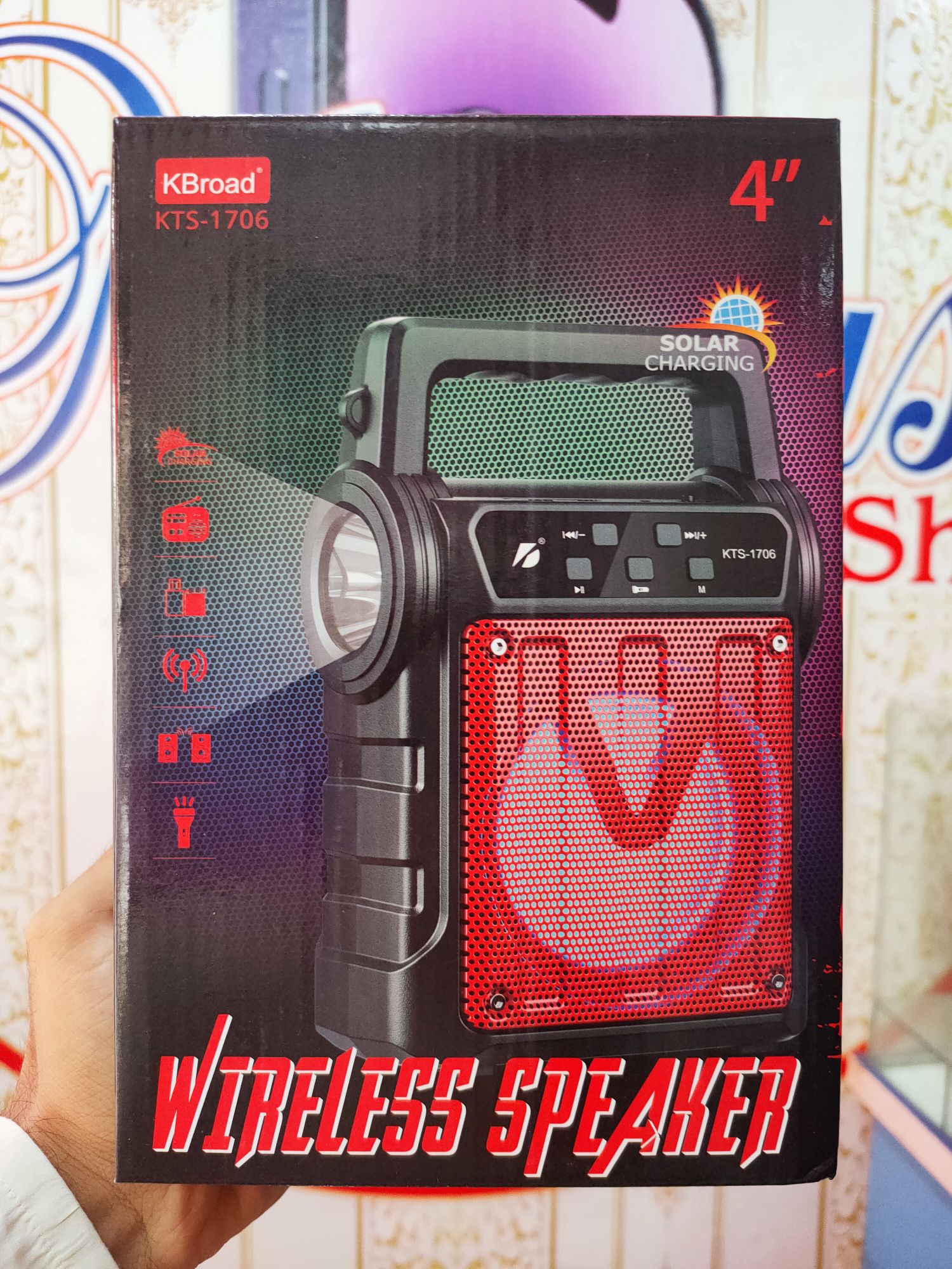 Compact KTS 1706 MP3 Portable with Built-In Flashlight