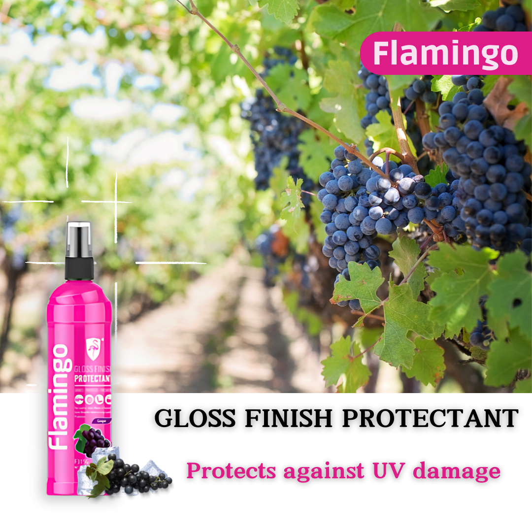 Flamingo Gloss Finish Protectant – Grape 315ml | Shine & Scent