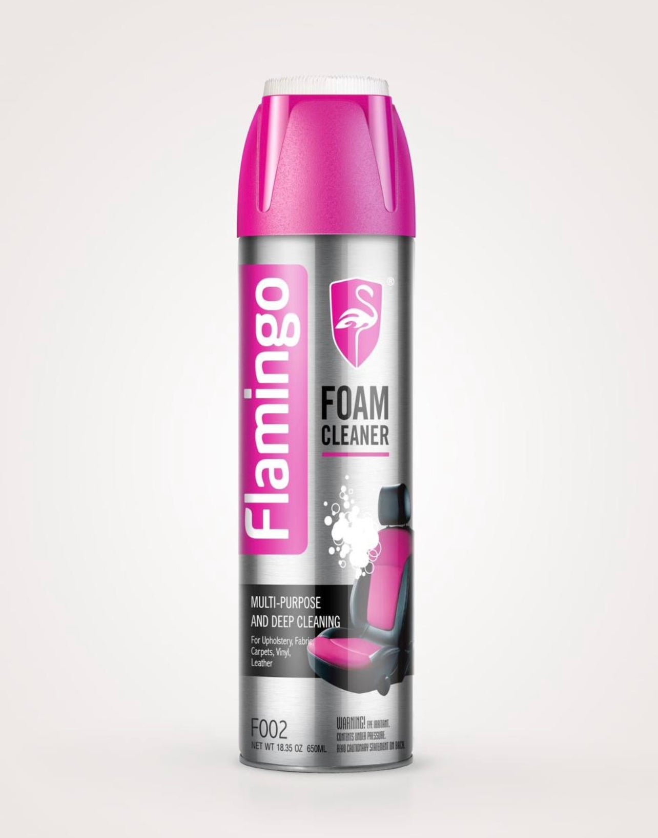 Flamingo Foam Cleaner spray can – multi-surface interior cleaner by TechCarHome

