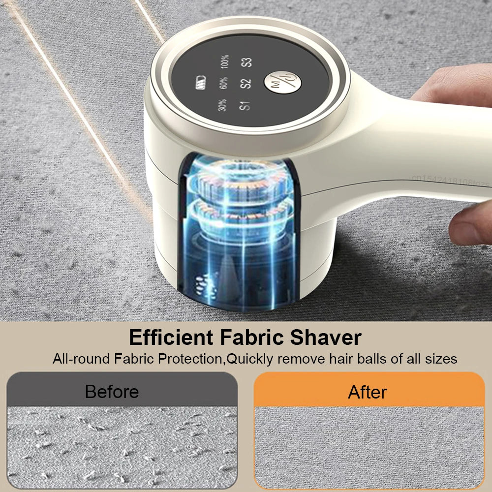Handheld Rechargeable Lint Remover for Pet Hair and Fabric Care - TechCarHome