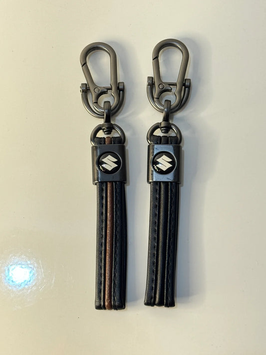 Premium Leather Line Keychain – TOYOTA Logo