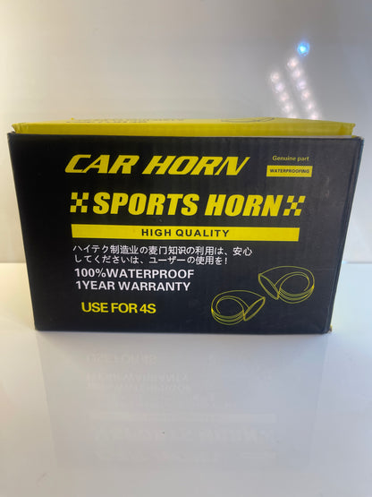 MARUKO Sports Snail Horn – Super Loud 510Hz 12V for Car & Motorcycle
