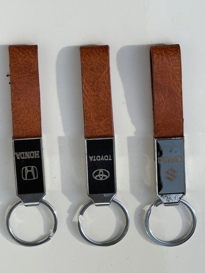 Suzuki, Toyota, Honda Car Keychains-Premium Leather