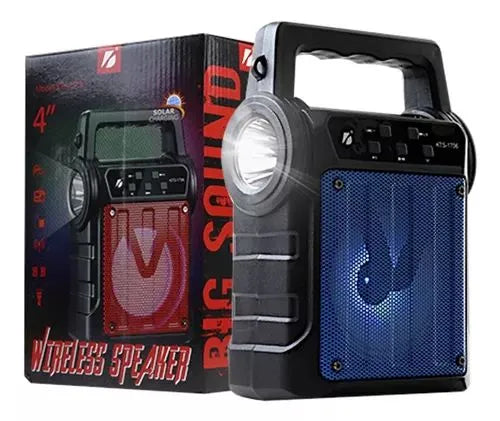 KTS 1706 Solar Rechargeable MP3 Portable with 4-Inch Loud Speaker
