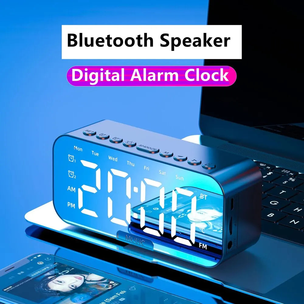 Multi-functional Bluetooth speaker with built-in digital clock - TechCarHome
