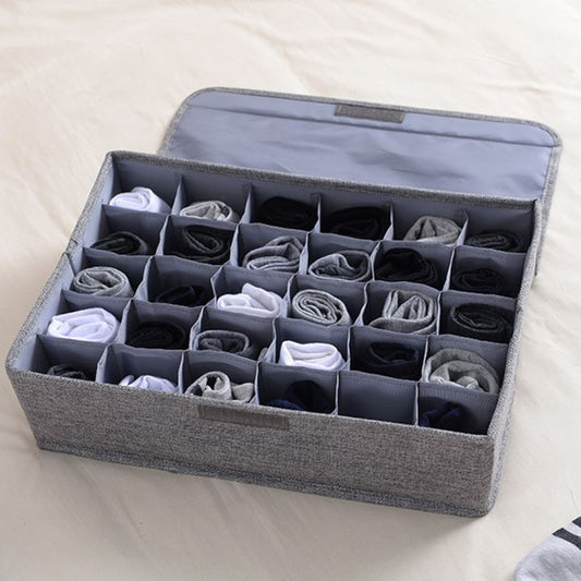 Non-woven fabric garment organiser for neat closet storage, available at TechCarHome