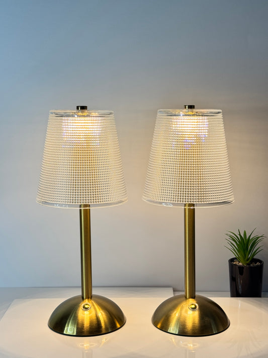 Nordic Style Rechargeable Table Lamp – 3-Color Dimmable LED Light with Touch Control | TechCarHome.