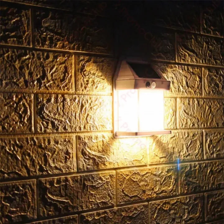 Outdoor solar LED wall lamp for garden and pathways - TechCarHome
