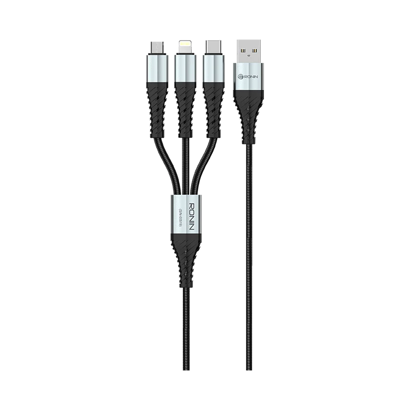 3-in-1 Durable Braided Cable - My Store