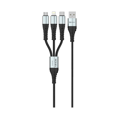 3-in-1 Durable Braided Cable - My Store